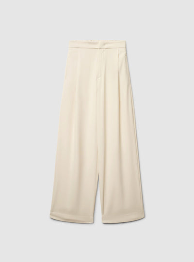 Pantaloni wide leg con pinces