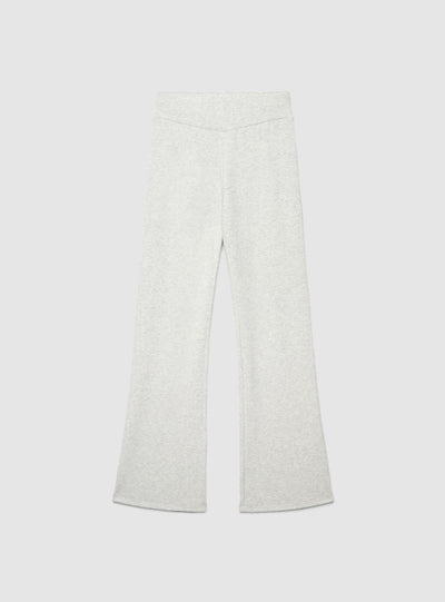 Leggings lunghi a zampa tinta unita