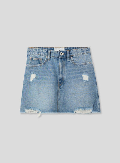Gonna in jeans con strappi