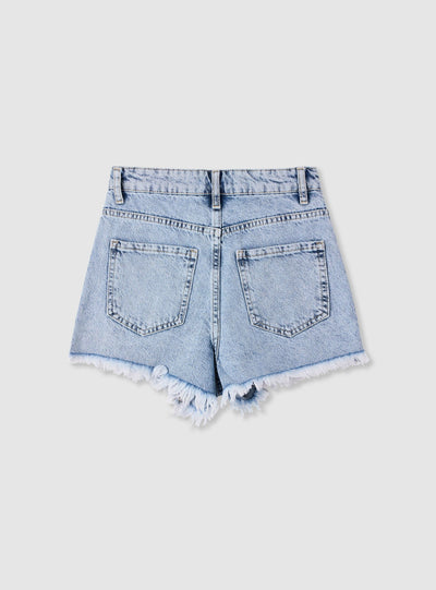 Pantalone Jeans Corto Ricamo