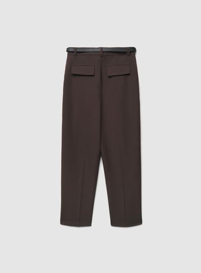 Pantaloni chino con pinces e cintura