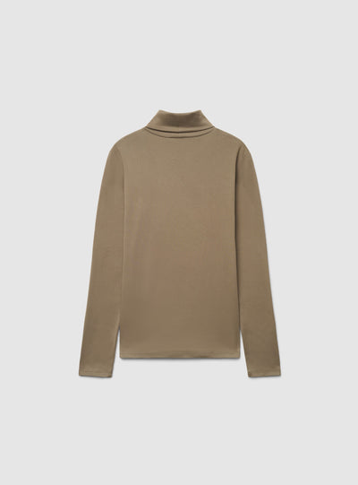 T-shirt a maniche lunghe con collo alto