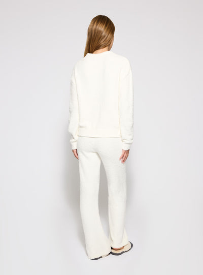 Long teddy-effect pajama set