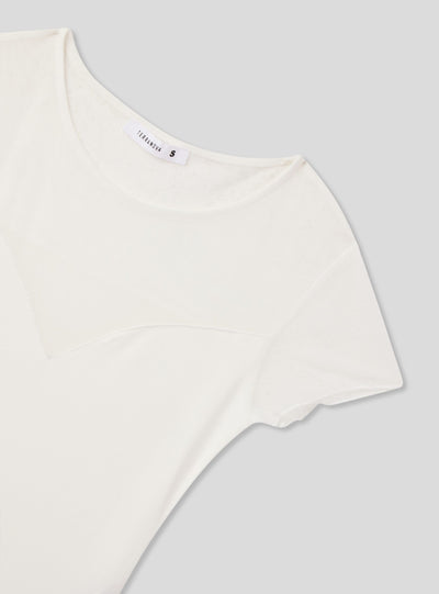 Body elasticizzato con inserti in pizzo