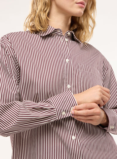 Camicia ampia a righe