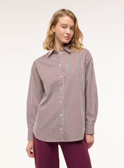 Camicia ampia a righe