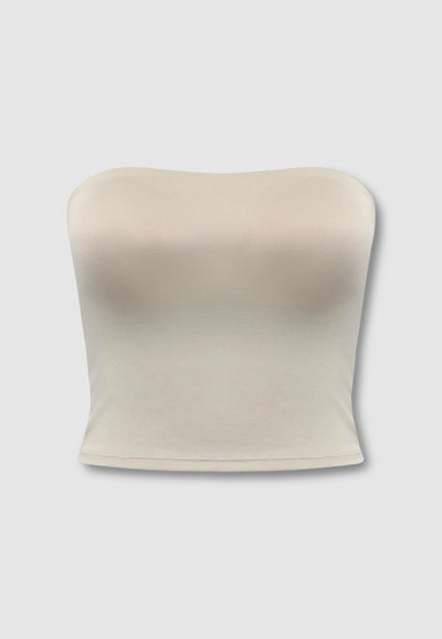 Top crop a fascia con coppe interne