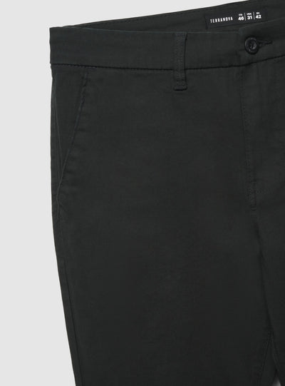 Pantaloni chino skinny a tinta unita