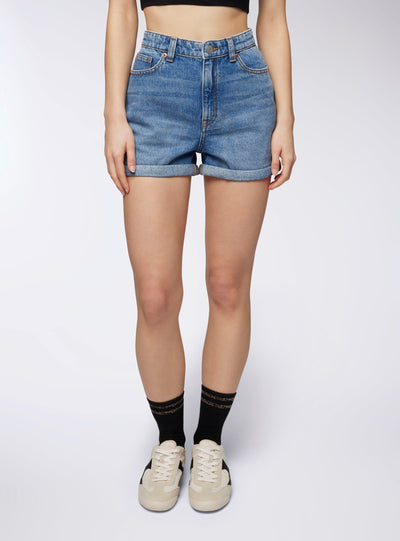 Shorts di jeans mom fit