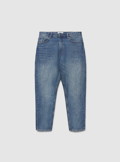 Jeans relaxed a tinta unita