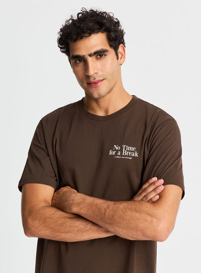 T-shirt con stampa e scritta