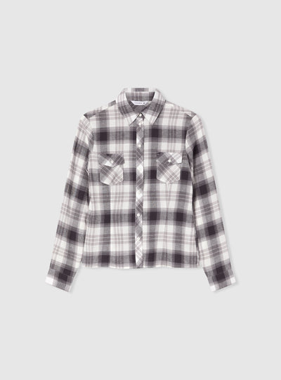 Camicia a quadri con taschini