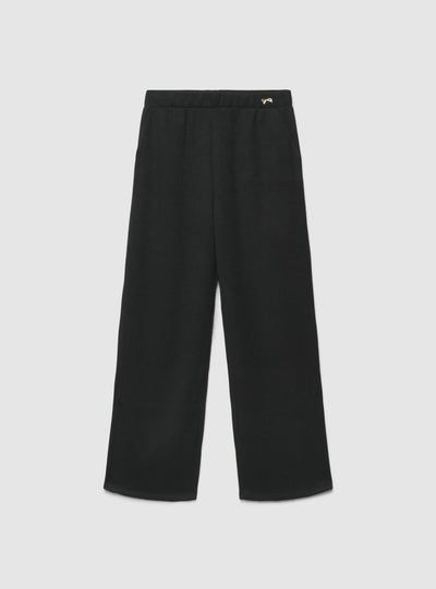 Pantaloni wide leg a tinta unita