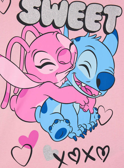 T-shirt manica lunga con stampa Stitch®