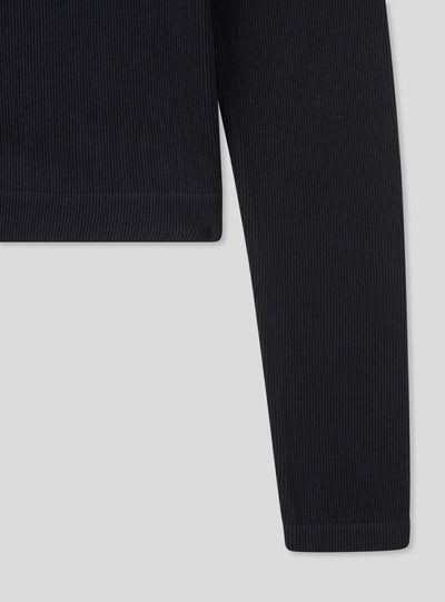 T-shirt crop a costine seamless