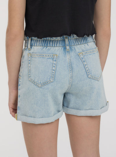 Shorts denim chiari paperbag