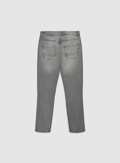 Jeans regular cinque tasche a tinta unita