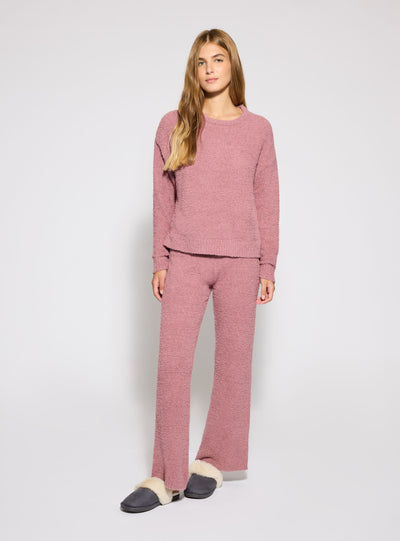Long teddy-effect pajama set