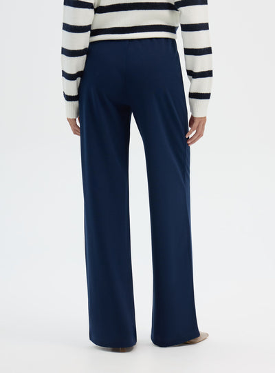 Wide-Leg-Hose aus Scuba