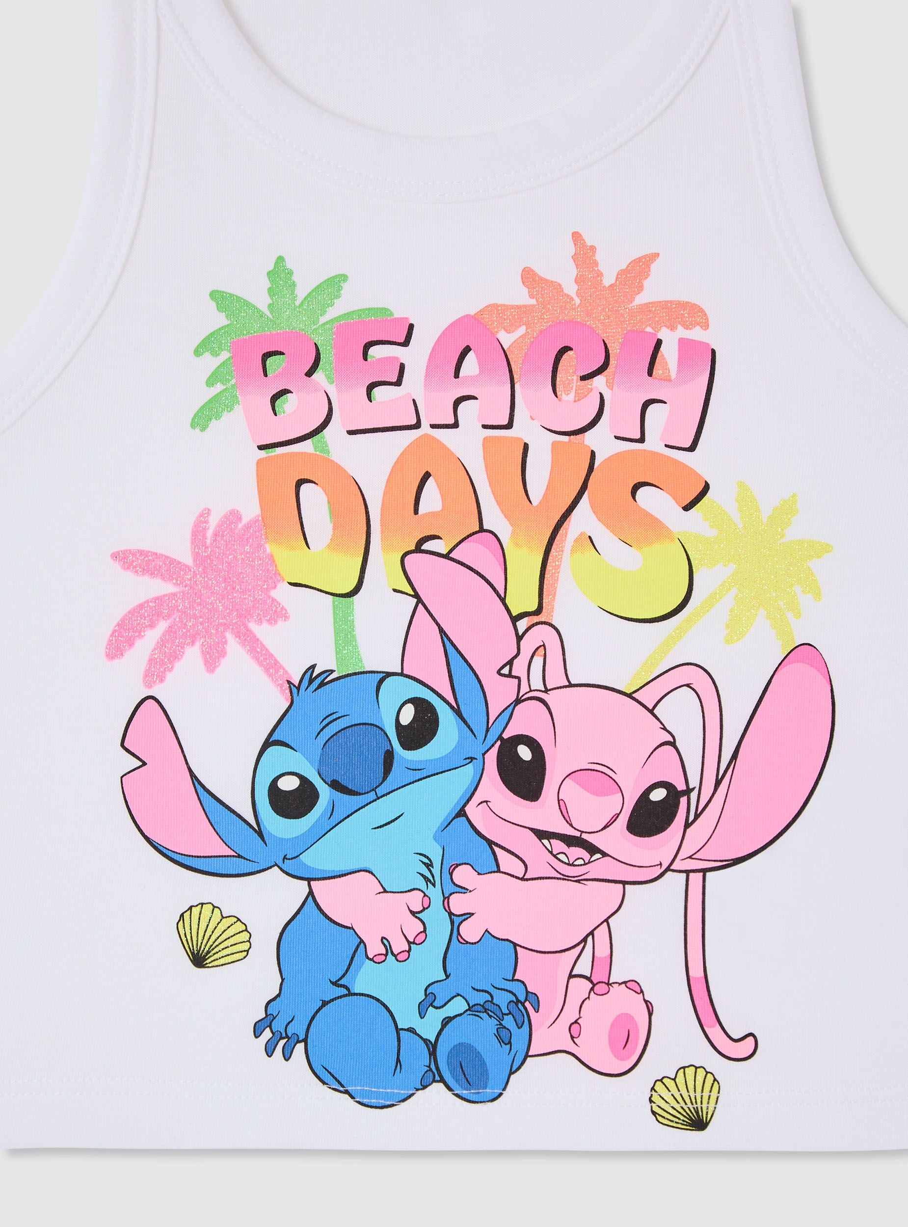 Top crop with Stitch® print - Terranova