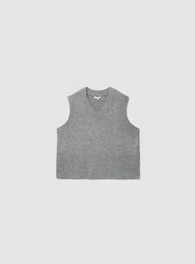Gilet in maglia con scollo a V