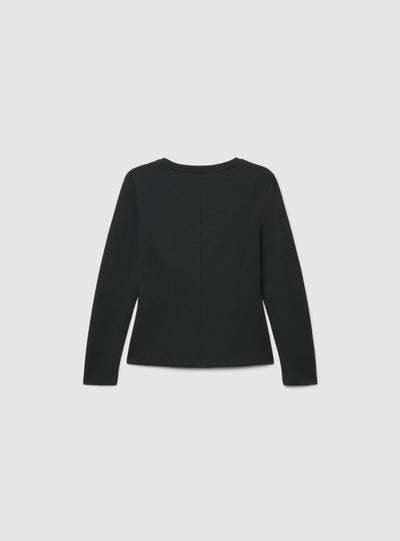 T-shirt a maniche lunghe con scollo a V