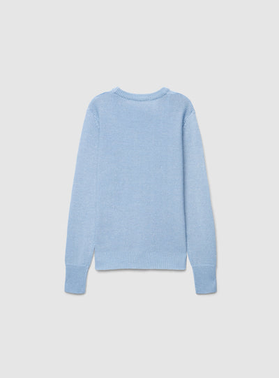 Maglia girocollo effetto luccicante