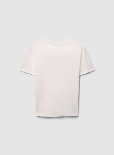 T-shirt ampia stampa college
