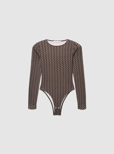 Body con fantasia geometrica