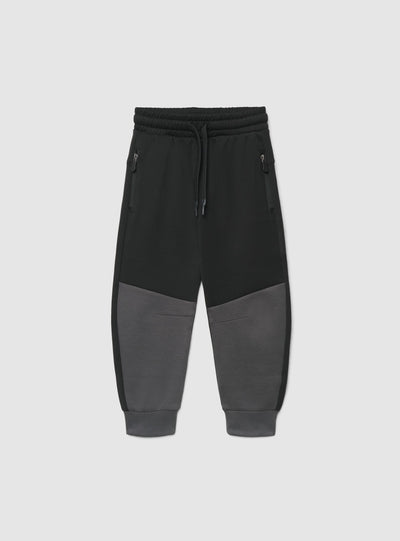 Pantaloni tuta jogger con zip e coulisse