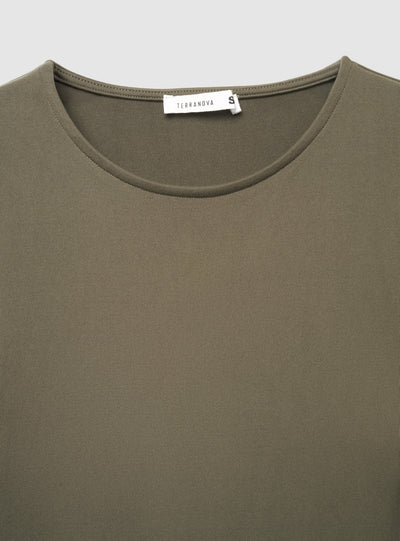 T-shirt body a maniche lunghe tinta unita