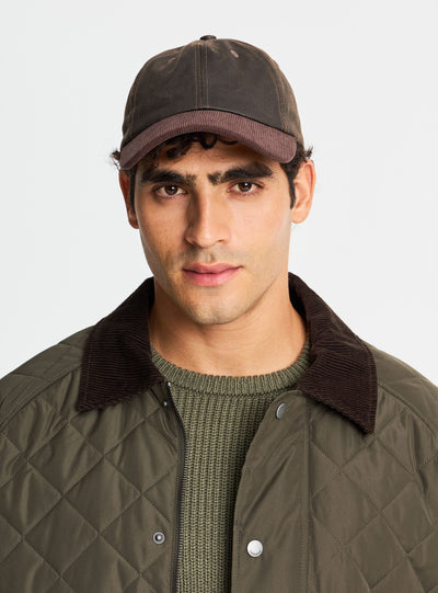 Cappellino baseball visiera effetto velluto