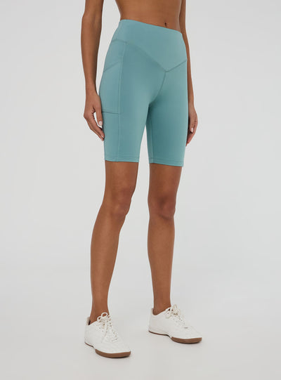 Leggings sportivi corti con tasca