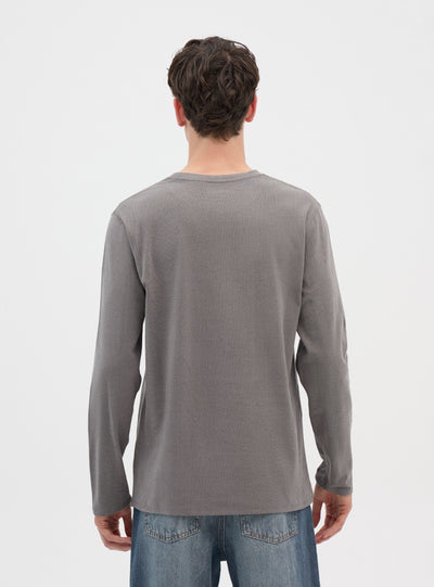 T-shirt termica a maniche lunghe tinta unita