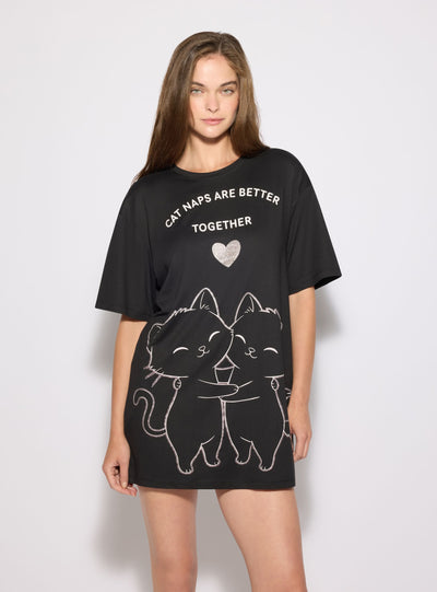 T-shirt pigiama con stampa