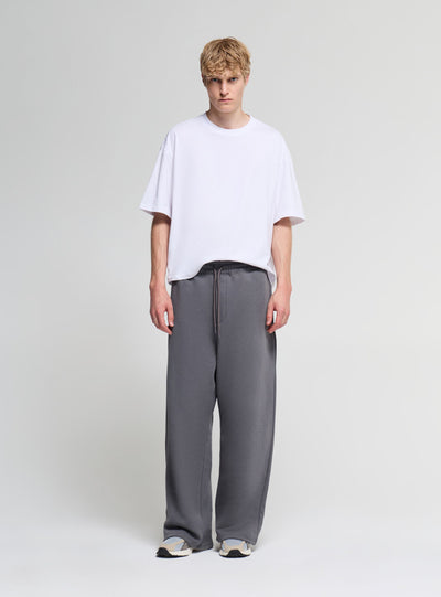 Pantaloni tuta super baggy a tinta unita