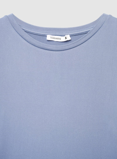 T-shirt manica lunga a tinta unita