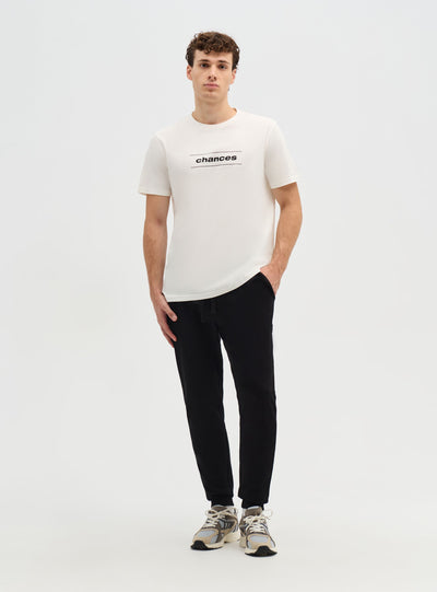T-shirt con stampa lettering