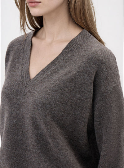 Maglia morbida con scollo a V