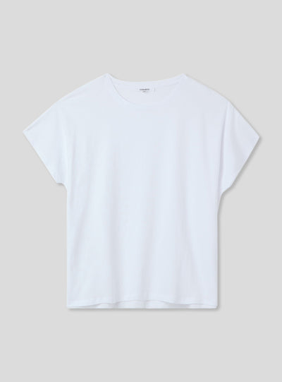Wide plain-colour T-shirt