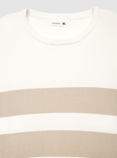 Maglia girocollo a righe