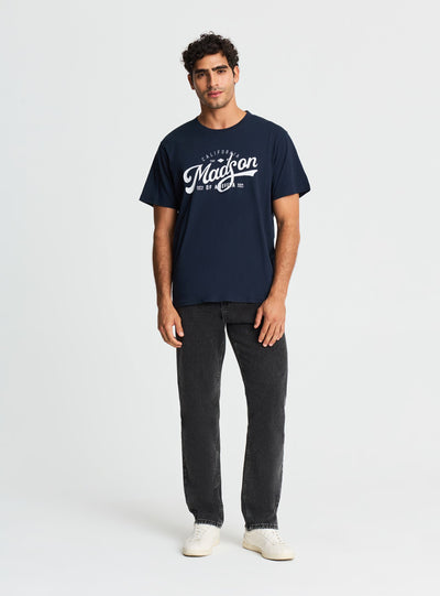 T-shirt comfort con stampa college
