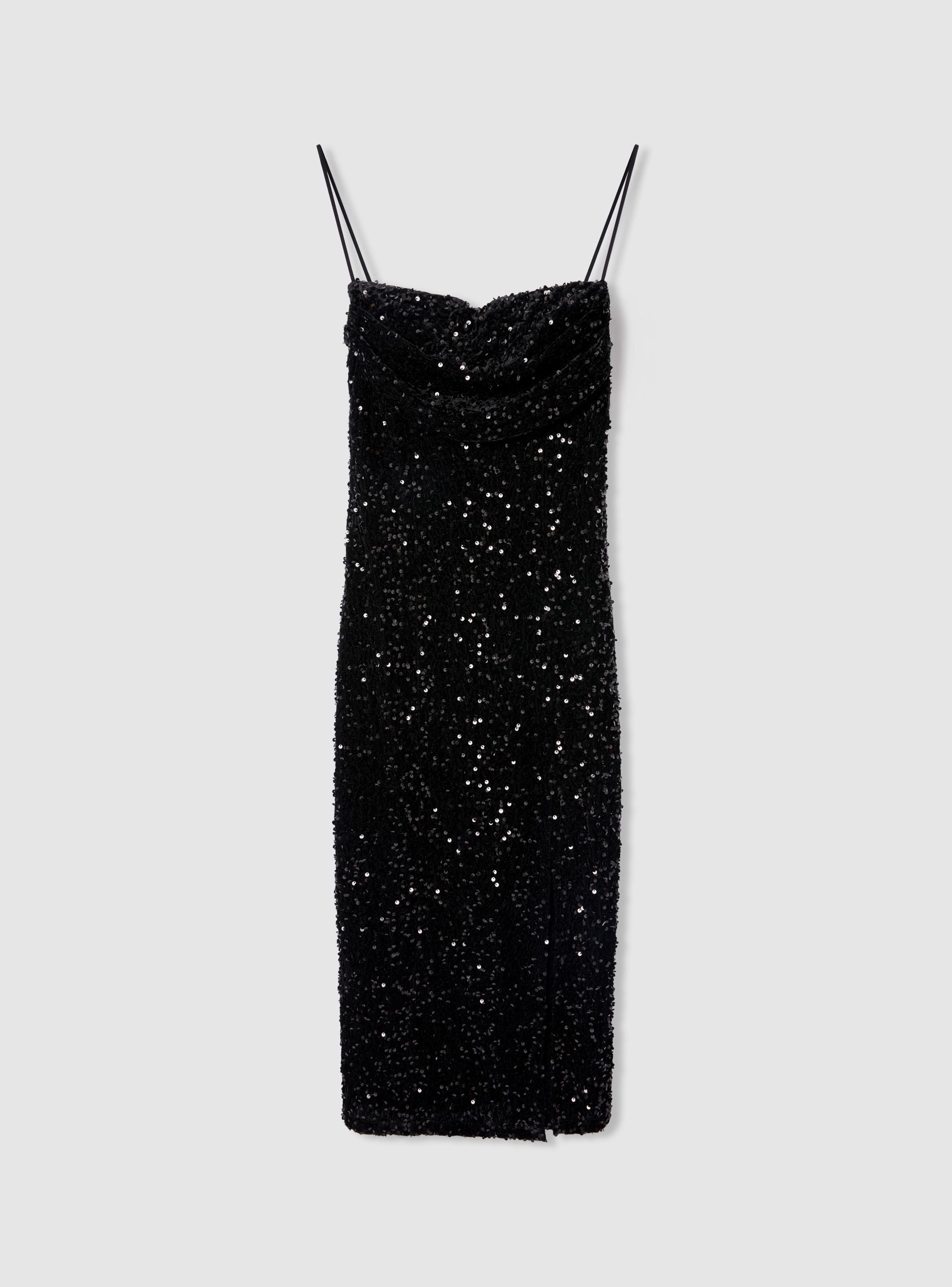 Long dress with sequins