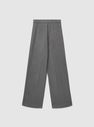 Pantaloni wide leg effetto mélange