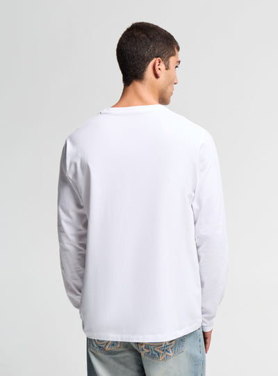 T-shirt manica lunga a tinta unita