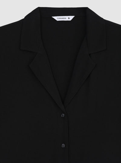 Camicia ampia maniche corte