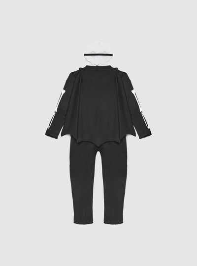 Vestito costume scheletro con maschera