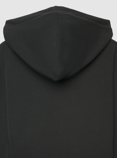 Felpa crop con cappuccio e zip