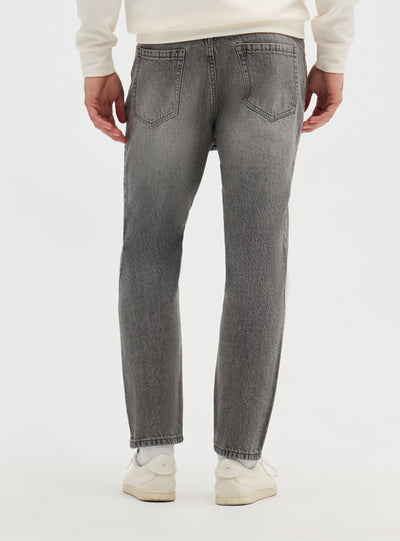 Jeans relaxed a tinta unita