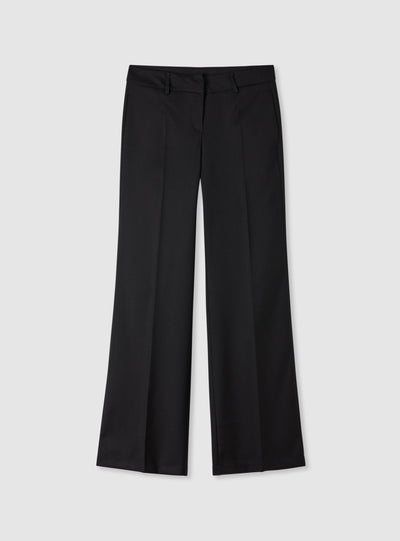 Low-rise straight-leg trousers